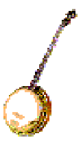 A banjo; Actual size=240 pixels wide